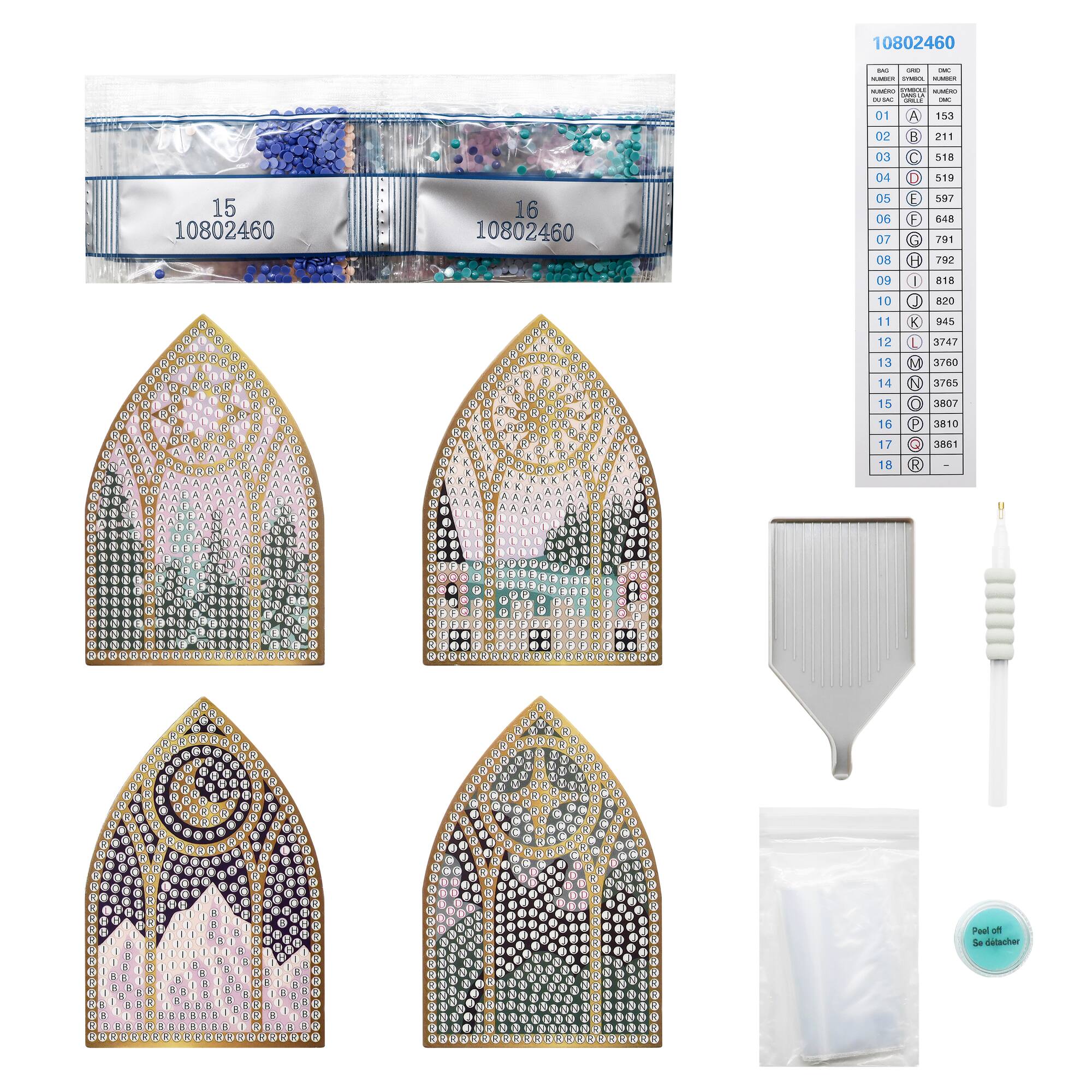 Starlit Romance Diamond Art Magnet Kit by Make Market®